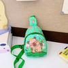 Cartoon Capybara Backpack Crossbody Bag Cute Printed Chest Bag  Storage Bag For Kids Portable Gift For Girls Boys