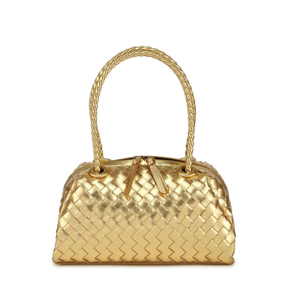 Reine handgewebte Tasche 2025 neue grenzüberschreitende Bestseller-Kissenform-Tasche Schulter-Unterarmtasche vielseitige Pendler-Damen-Tasche Trend
