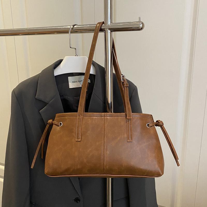 Vielseitige Handtasche aus weichem PU-Leder, quadratisch, Vintage-Damen-Schultertasche, klassisches Luxusdesign, Reißverschluss, Unterarmtasche, Tote