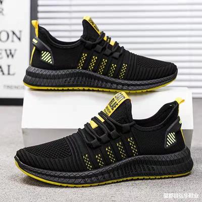 Herrenschuhe neuer Herbst fliegende gewebte Schuhe Laufschuhe leicht und bequem modische Freizeitschuhe Herren Sportschuhe