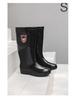 Men's Mid-High Waterproof Rain Boots - Non-Slip Rubber Shoes for Outdoor, Kitchen, or Construction Use