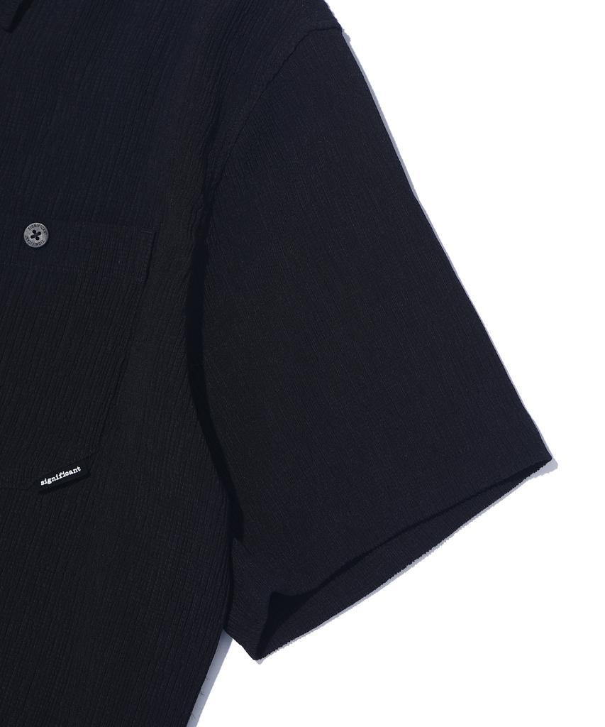 Sigeunipikeonteu Two-Pocket Pleated Short Sleeve Shirt Lq2Yu357_Black