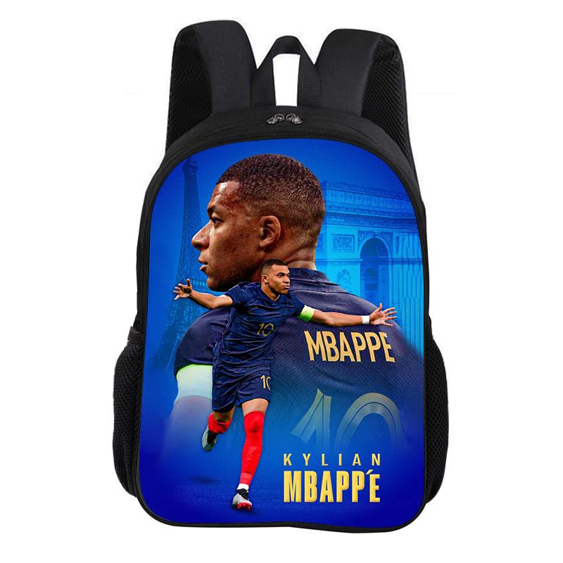 M-Mbappe Tornister Szkolny Gwiazda Piłki Nożnej Plecak Dziecięcy Plecak Plecak Modny Tornister Piłkarski Sportowy Plecak Prezent dla Dzieci