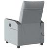 Foldable Massage Armchair, Electric, Light Gray, Fabric