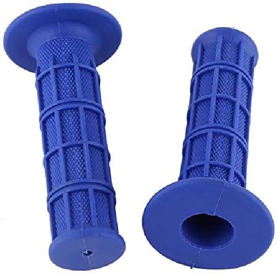 

1 Pair Universal Silicone Bike Grips, 7/8 22mm Motorcycle Handlebar Grips for Scooters, ATVs, Dirt Bikes(Blue)