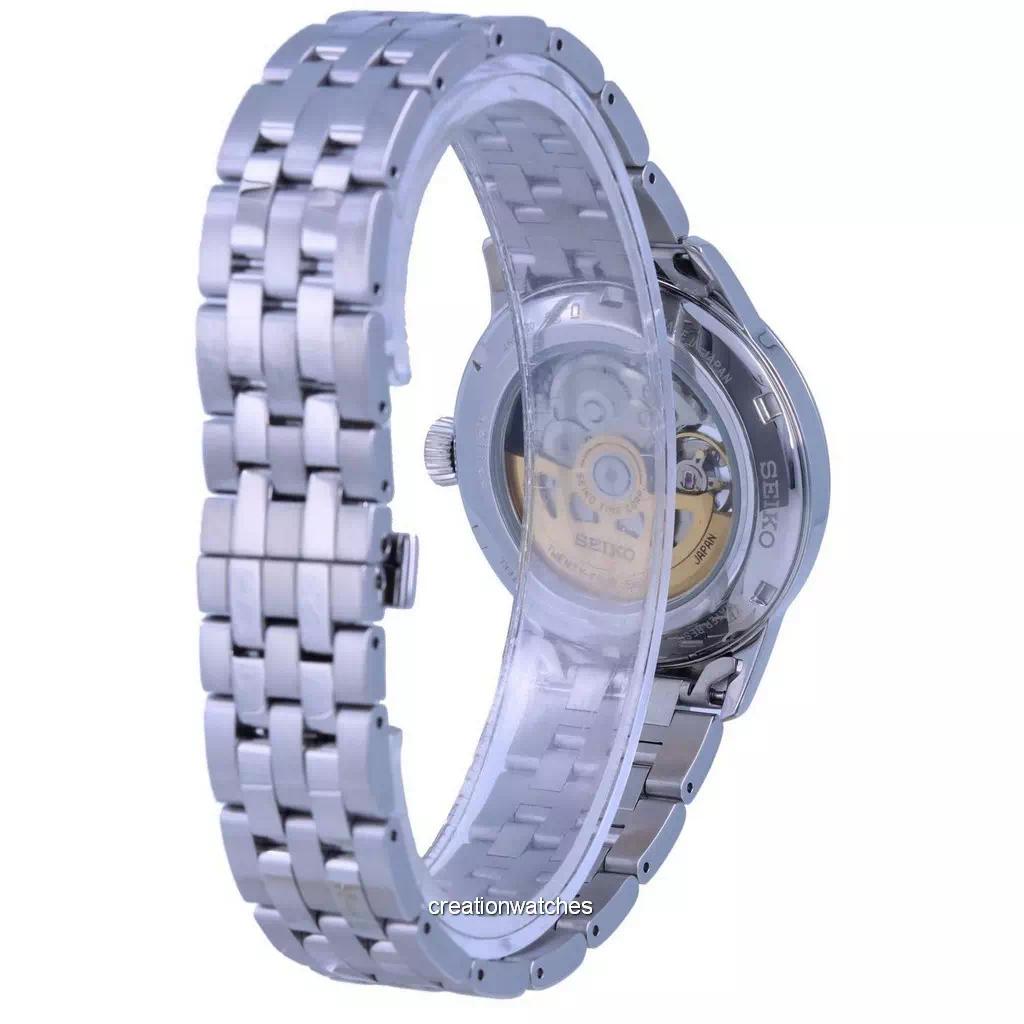 Refurbished Seiko Presage Cocktail Time Blue Acapulco Open Heart Automatic SSA439J1 Men's Watch