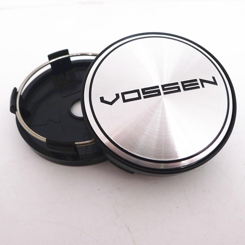 4 pezzi 60mm Coprimozzo Centrale Ruota Vossen Cerchi Auto Copertura Antipolvere Coprimozzi 56mm Emblema Accessori Styling Auto