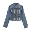 Europäischer und amerikanischer Stil, neue Damenbekleidung, modisch, lässig, vielseitig, modisch, klassische Jeansjacke