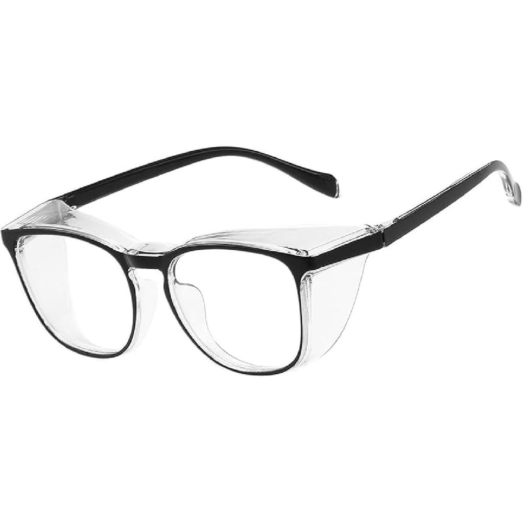 Schutzbrille für Männer Frauen Krankenschwestern Antibeschlag Stilvoll Modisch Bequeme Brille mit Seitenschutz Augenschutz für Erwachsene