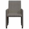 Dining Chairs with Casters 2 pcs Light Grey 57 x 66 x 94 cm