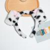 Leopard Print Plush Puppy Ears Headband - Cute and Funny Hair Accessory for Women