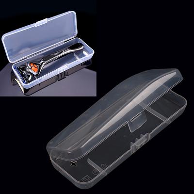 1Pc Practical Plastic Clear Transparent Collection Razor Cont Case Storage Box