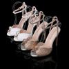 Fashion Maogu Women Sandals Fashion High Quality Wedding Shoes Women New Pearls Studs Luxury Peep Toe High Heels Buckle Woman Sandal 43