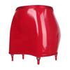 Gothic Punk Wetlook Pu Leather Mini Skirt Women Sexy High Waist Garter Belt With 4 Straps And Metal Clips For Stockings