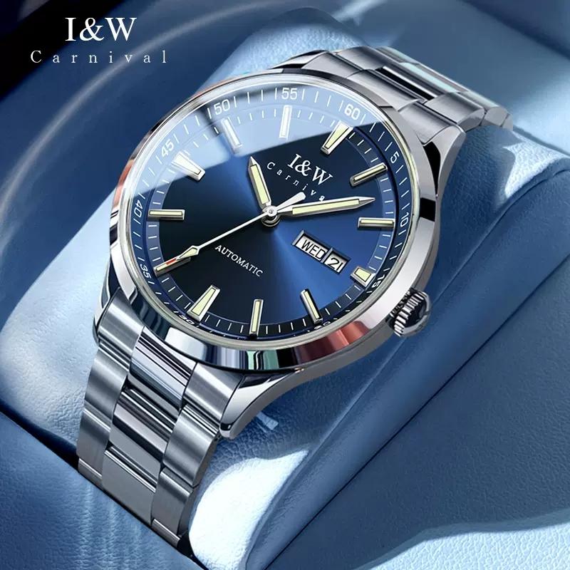 IW Men Automatic Mechanical Watch Stainless Steel Bracelet Luminous Sapphire glass MIOYA movement Business Male Wristwatch Reloj