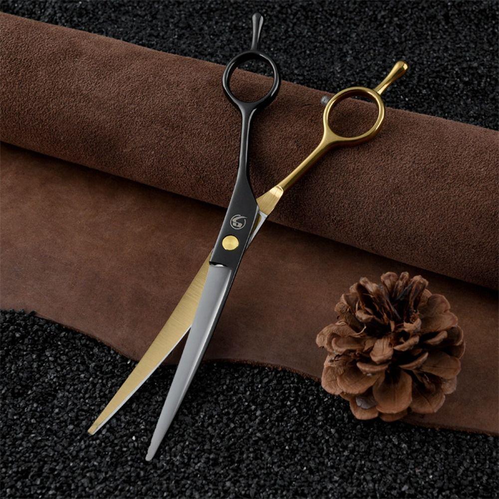 Professional Dog Grooming Scissors Black & Gold Pet Hair Grooming Scissor Thinning Pet Shears  Pet
