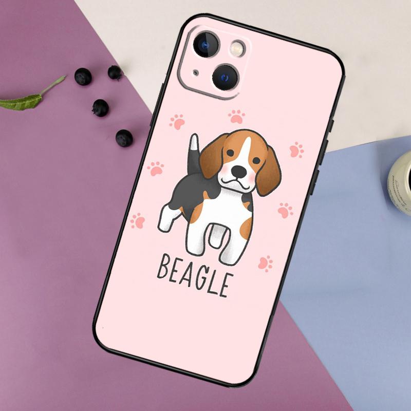 Beagle Dog Cute Cartoon Soft Phone Case For iPhone 16 15 14 13 12 11 Pro MAX XS X XR 7 8 Plus 13 12 Mini Back Cover