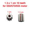 Children electric car motor metal gear,RC car 12V dc motor gear,kid's toy car engine gear 10 teeth 12 teeth gear for 550 motor