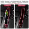 1PC Car Console Side Seat Gap Filler Storage Box PU Leather Front Seat Organizer