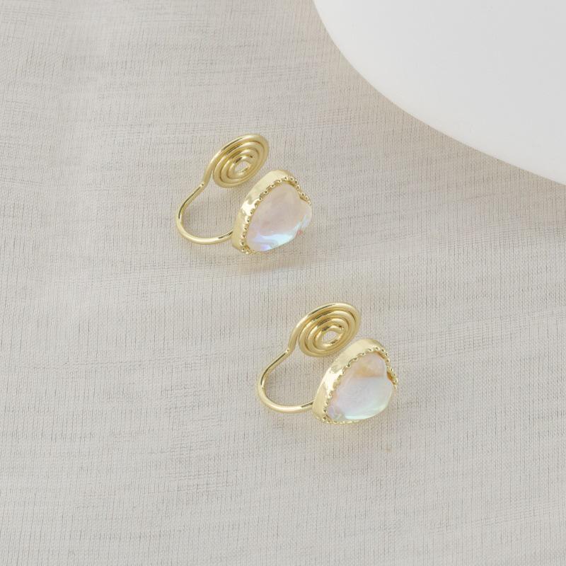 Orecchini Dolci da Fatina Stile Coreano Senza Foro: Design Versatile, Chic e di Alta Gamma per Zampironi.