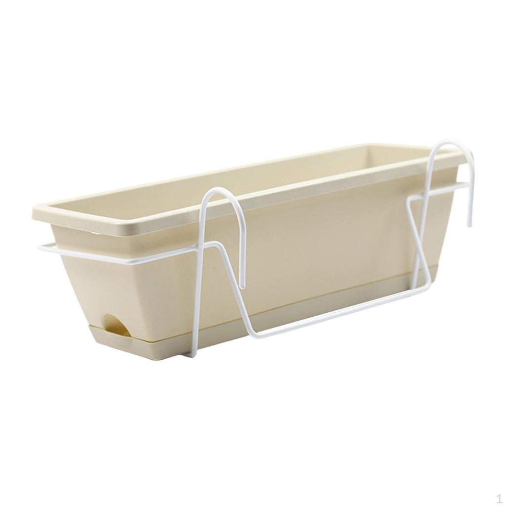 Balcony Railing Planter Deck Window Boxes Home Decoration Hanging and Box Brackets