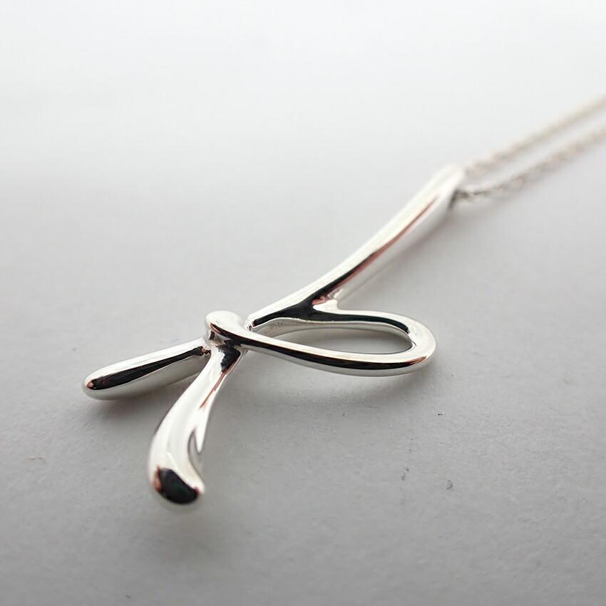 [Used] TIFFANY 925 Initial K Pendant Necklace J28-34