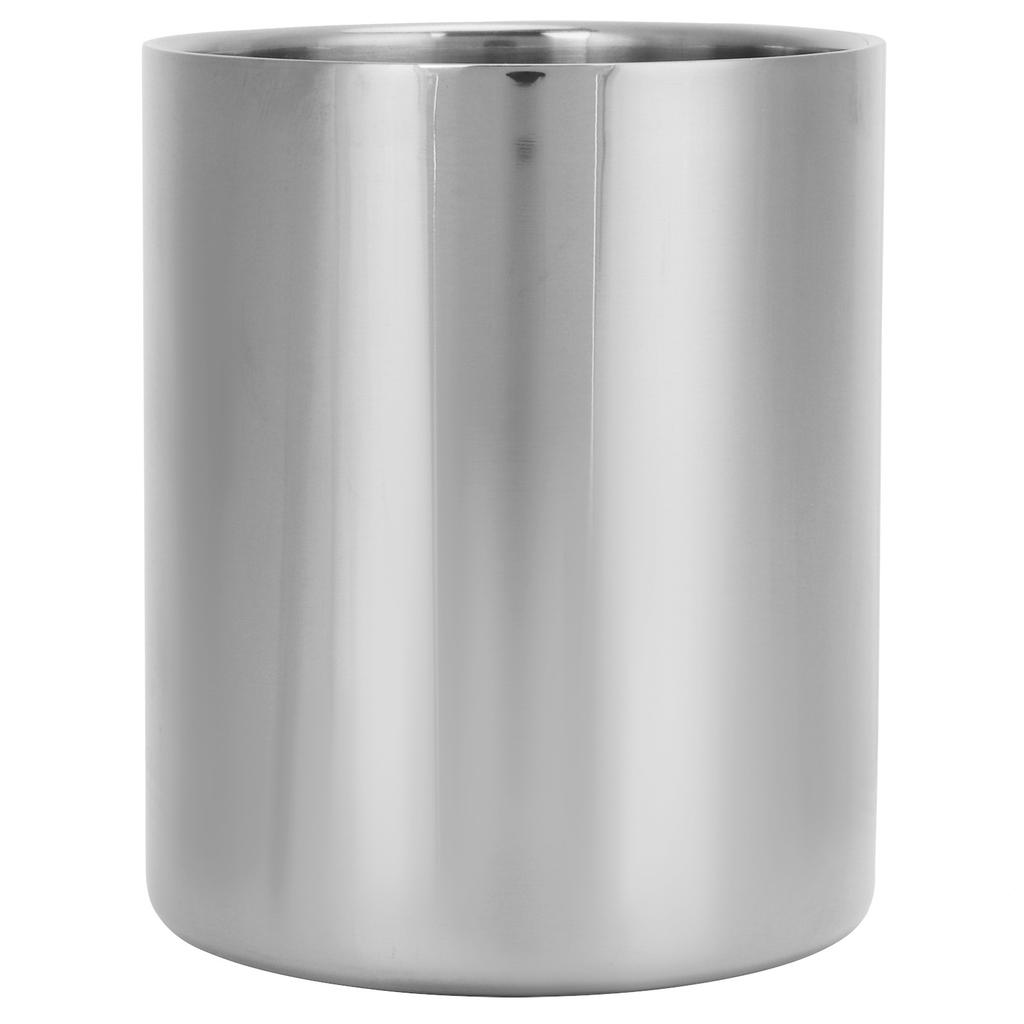 Stainless Steel Pencil Cup Holder Desk Organizer Flower Vases Pen Makeup Brush Container