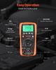 Digital Multimeter, 4000-Count TRMS DC/AC Voltmeter Current Tester, Auto-Ranging Multimeter for Current Voltage Resistance Capacitance Temperature