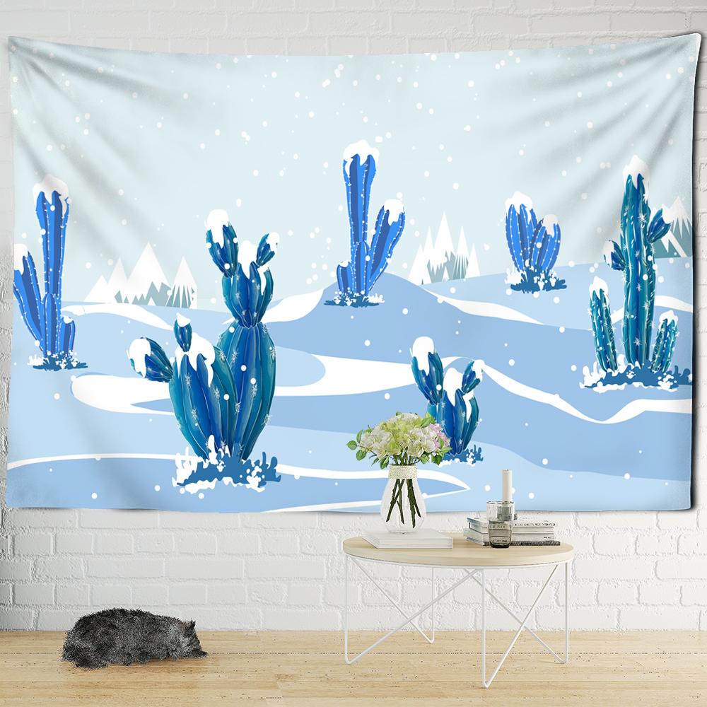 Cartoon Tree Children's Room Decoration Tapestry Oak Apple Cactus Wall Hanging Carpet Wall Cloth Mandala Tapestries Hippie Tapiz