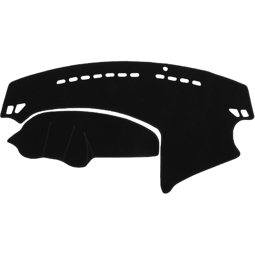 Car Dashboard Cover Compatible for Mazda 3 Sedan 2010-2013, Protective Polyester Black Center Console Interior Trim Dash Cover Mat Pad