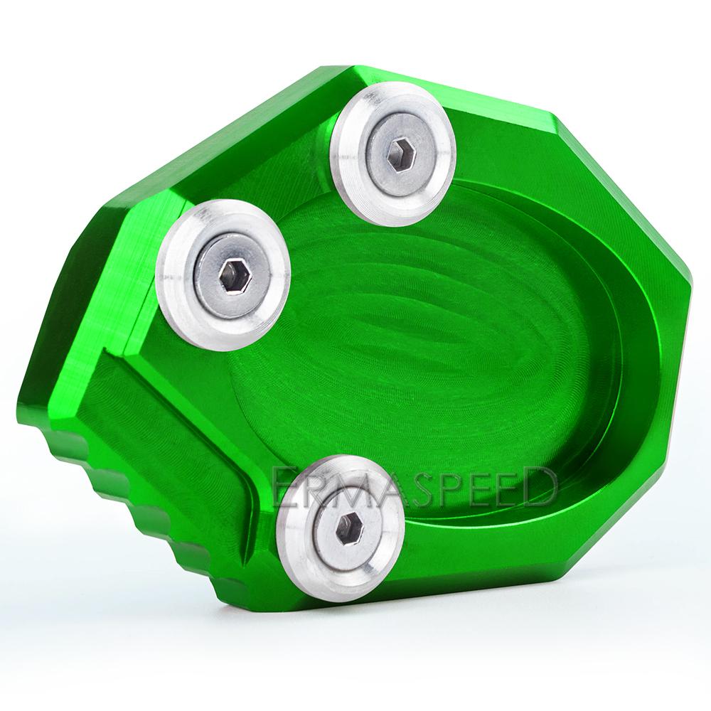 For VS650 Motorcycle Accessories CNC Motorcycle Kickstand Extender Foot Side Stand Extension Pad Support