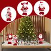 Christmas Stretchable Knitted Red Series Doll Window Display Props Decorations And Accessories