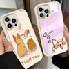 Phone Case for iPhone 17 Air 16E 15 16 Pro Max Corgi Dog Cute Cover 14 Plus 13 12 Mini Soft Shell Silicone Fundas