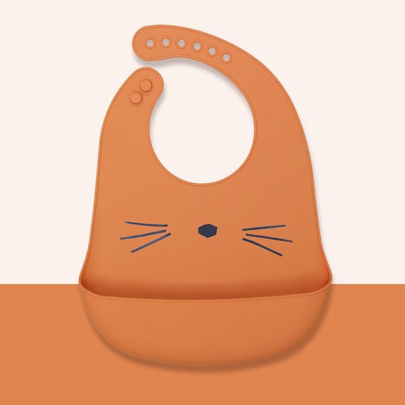 Babador de silicone à prova d'água para bebês - Babador de arroz descartável grande