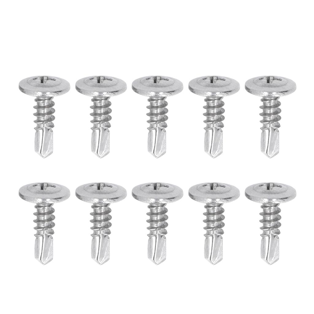 200 szt. Wkręt samowiercący z łbem podkładkowym, 304 stal nierdzewna do prac w drewnie M4.8x16