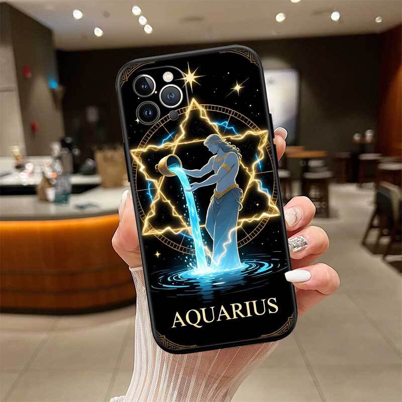12 Constellation Card Phone Case for Redmi Note 12 12S 12C 13 13C 13R 14 14S 14R 14C 11A 13X A3 A3X A4 A5 Pro Max Plus