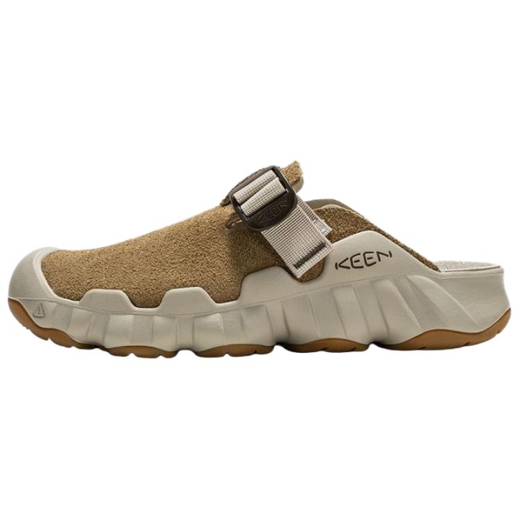 Keen Hyperport Clog Leather Closed Toe Slippers Women s Light Umber 1030773 38