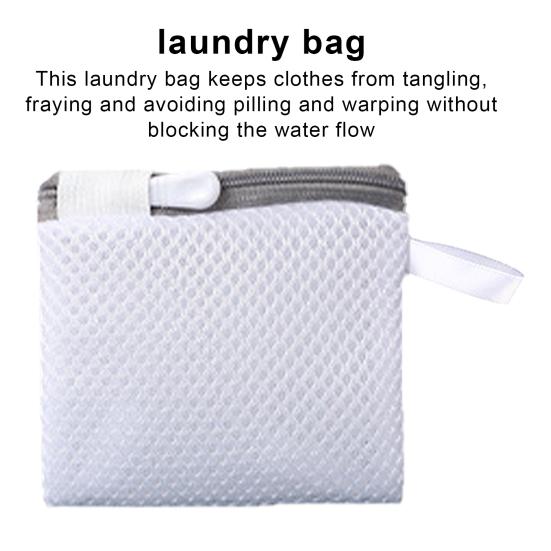 3 Stück Doppellagige Netz-Wäschegelbeutel Verhindern Verheddern der Kleidung Verdickt Pilling