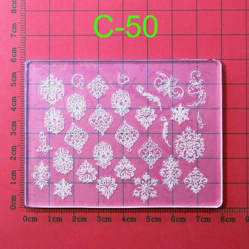 Silicone Nail Art Handicrafts Moulds DIY Nail Tools Accessories Nail Carving Molds Silicone Material for Nail Decoration