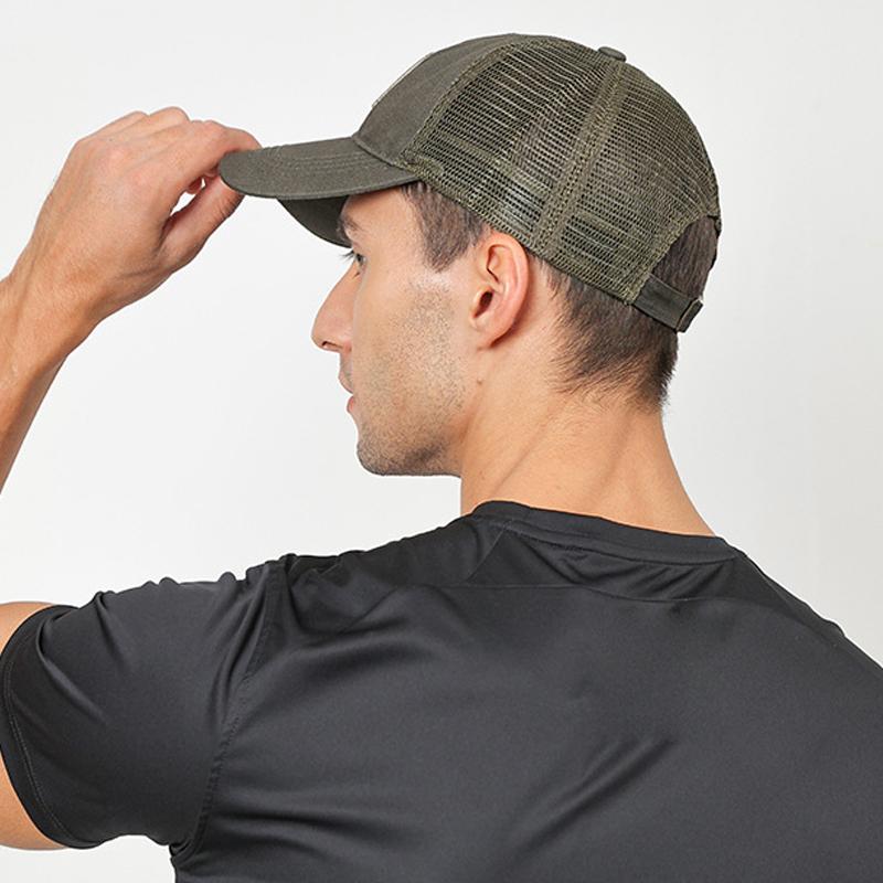 Pălărie de Soare de Vară pentru Bărbați, din Plasă Respirabilă, Camuflaj de Exterior, Șapcă de Baseball Brodată