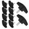 10 Pcs Microphone Stand Screw Plate Clamping Screws Thumb Bolt Plastic Knob T-shaped Coarse Thread Hardware Securing Reliable