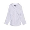 Summer New Product Women's Clothes Stripes Loose Poplin Long Sleeves Shirt 3520608 3067017 2020458
