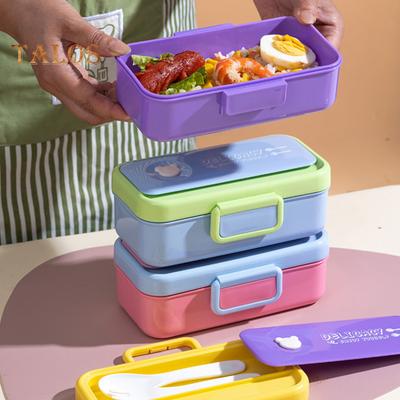 Κουτί μεσημεριανού γεύματος Bento 700ML Προετοιμασία γεύματος Δοχεία αποθήκευσης φρεσκάδας Κουτί μεσημεριανού γεύματος για οικιακή κουζίνα σχολείο εξωτερικού χώρου