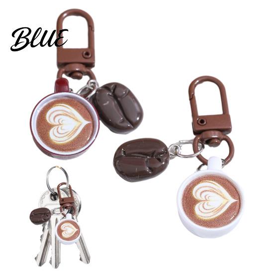 Schattige Koffie Sleutelhanger Mok Sleutelhanger Creatieve Hanger Mini Latte Art