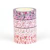 2023 NEW 1PC. 10M Decorative Sakura Pink Flowers Washi Tape Set for Journaling Adhesive Masking Tape Cute Papeleria