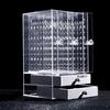 Transparent Makeup Cosmetics Jewelry Organizer Clear Lipstick Cosmetic Brush Box