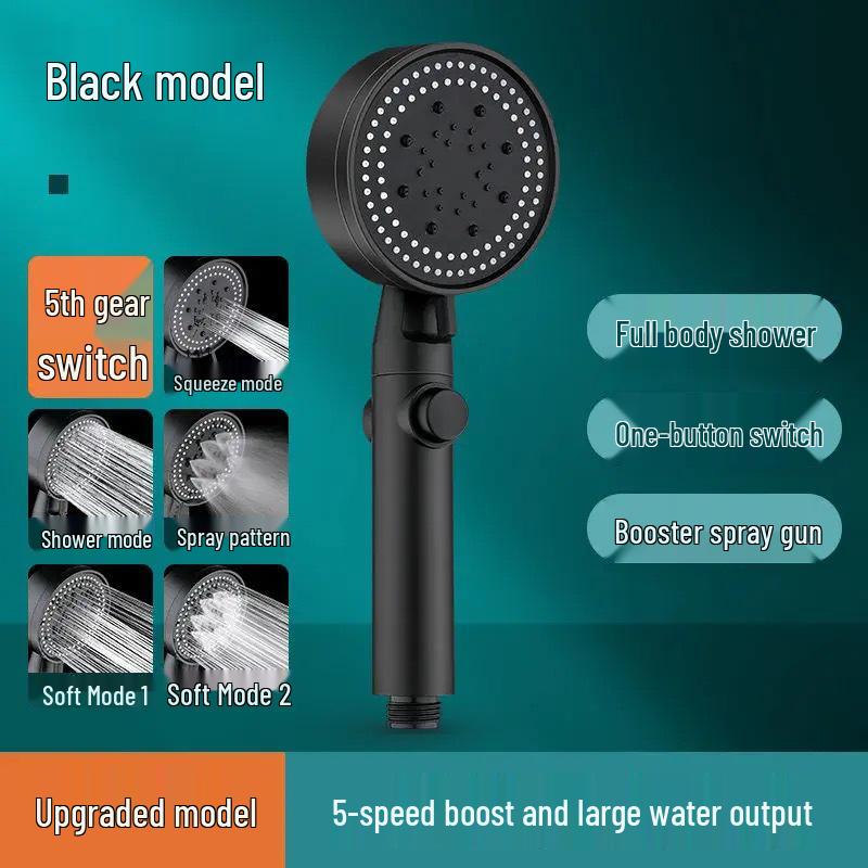 

Набір душової лійки високого тиску з наддувом зі шлангом для ванної кімнати