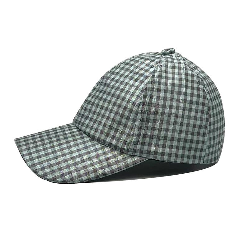 New Men's and Women's Spring and Summer Plaid Baseball Cap Fashion Cap Outdoor Breathable Sunscreen Hip Hop Hat