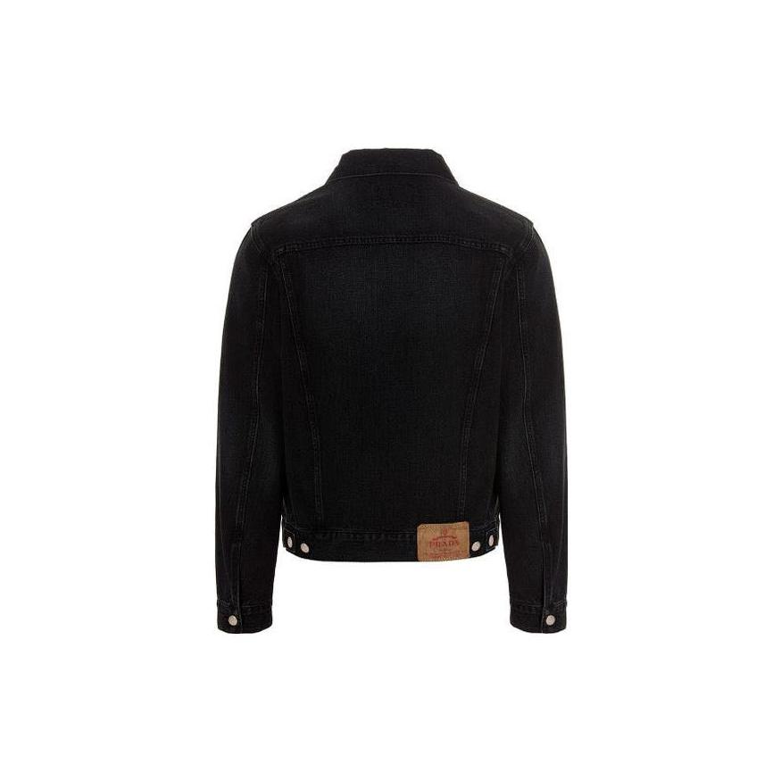 PRADA Triangle logo Denim Blouson Jacket GEB227-12K8-F0557