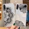 Flower Romantic Lace Pattern Phone Case For Huawei P30 P20 Lite Mate 20 Y6 Y7 P Smart 2019 Honor 20 50 Clear Transparent Cover